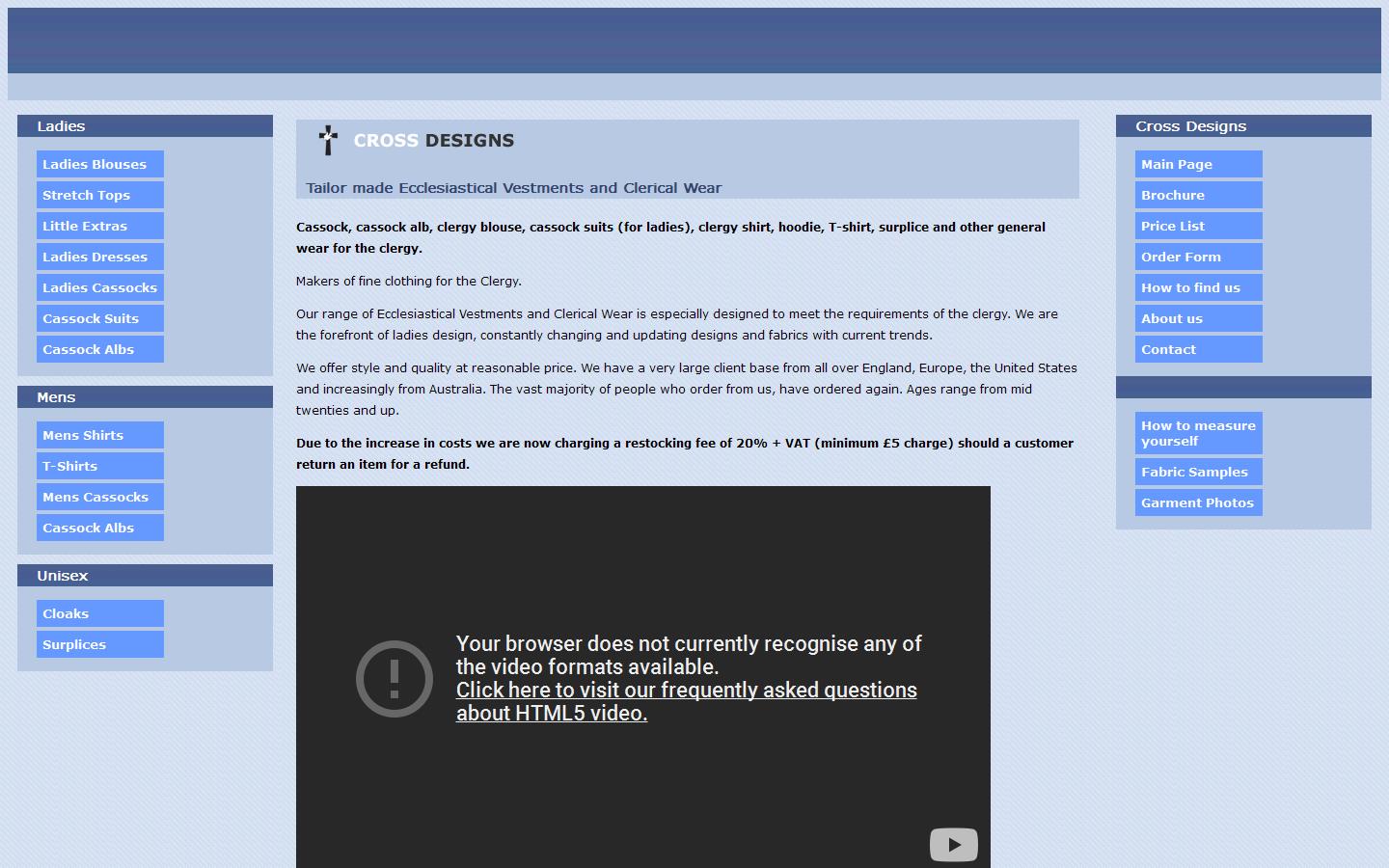 Cross Designs Website