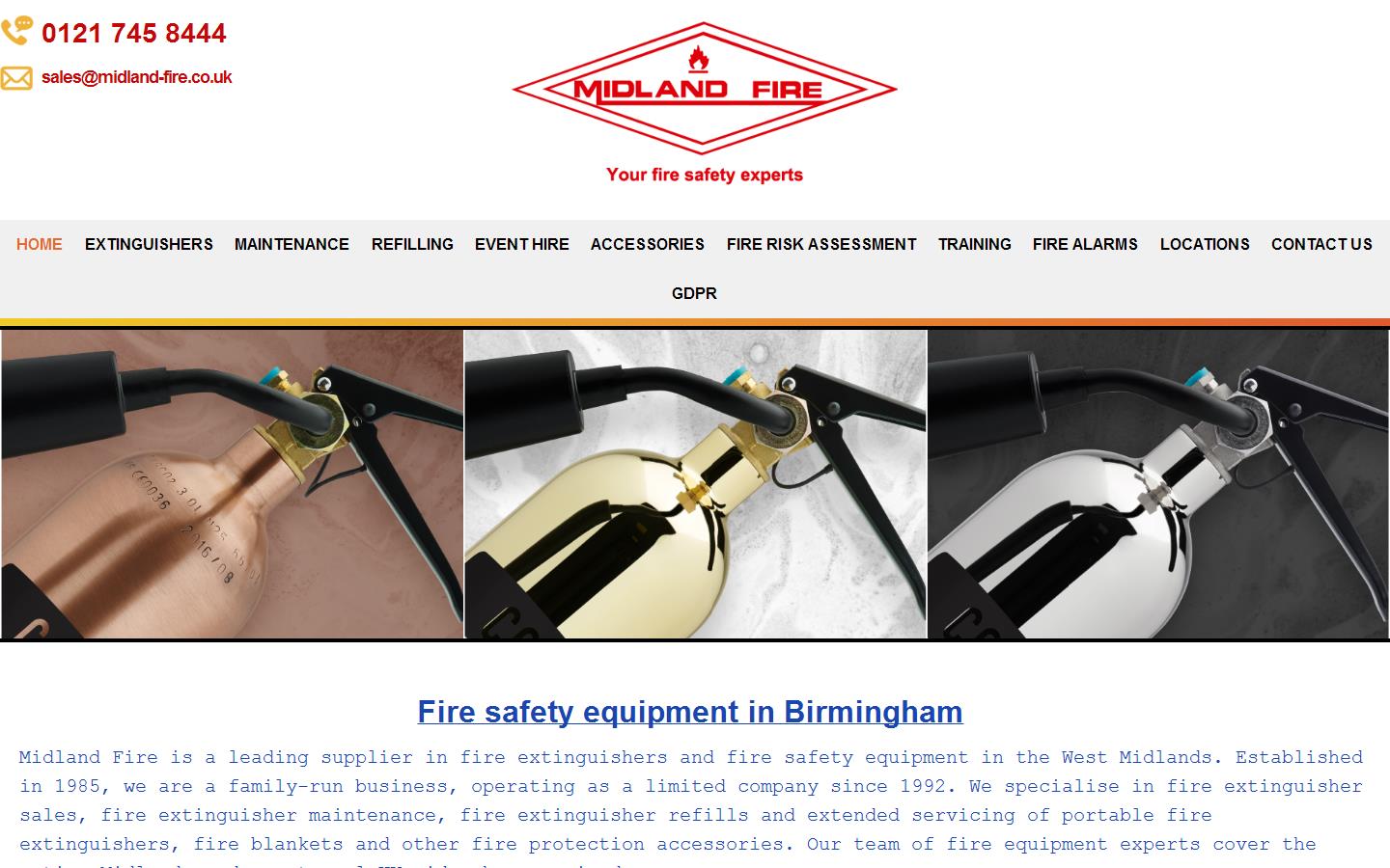 Midland Fire Ltd Website