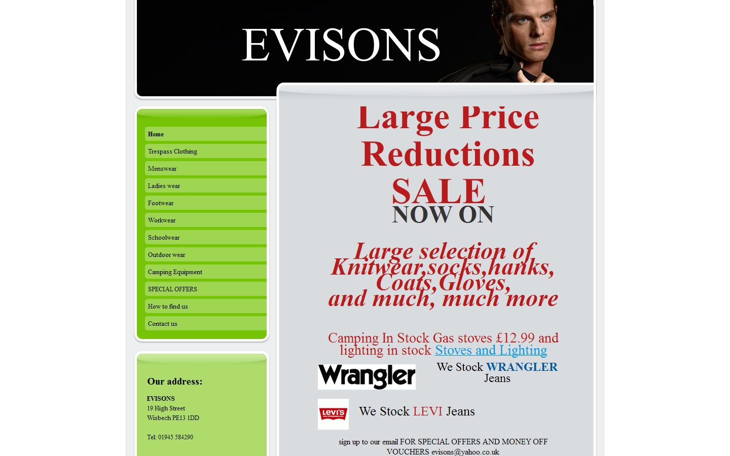 Evisons Website