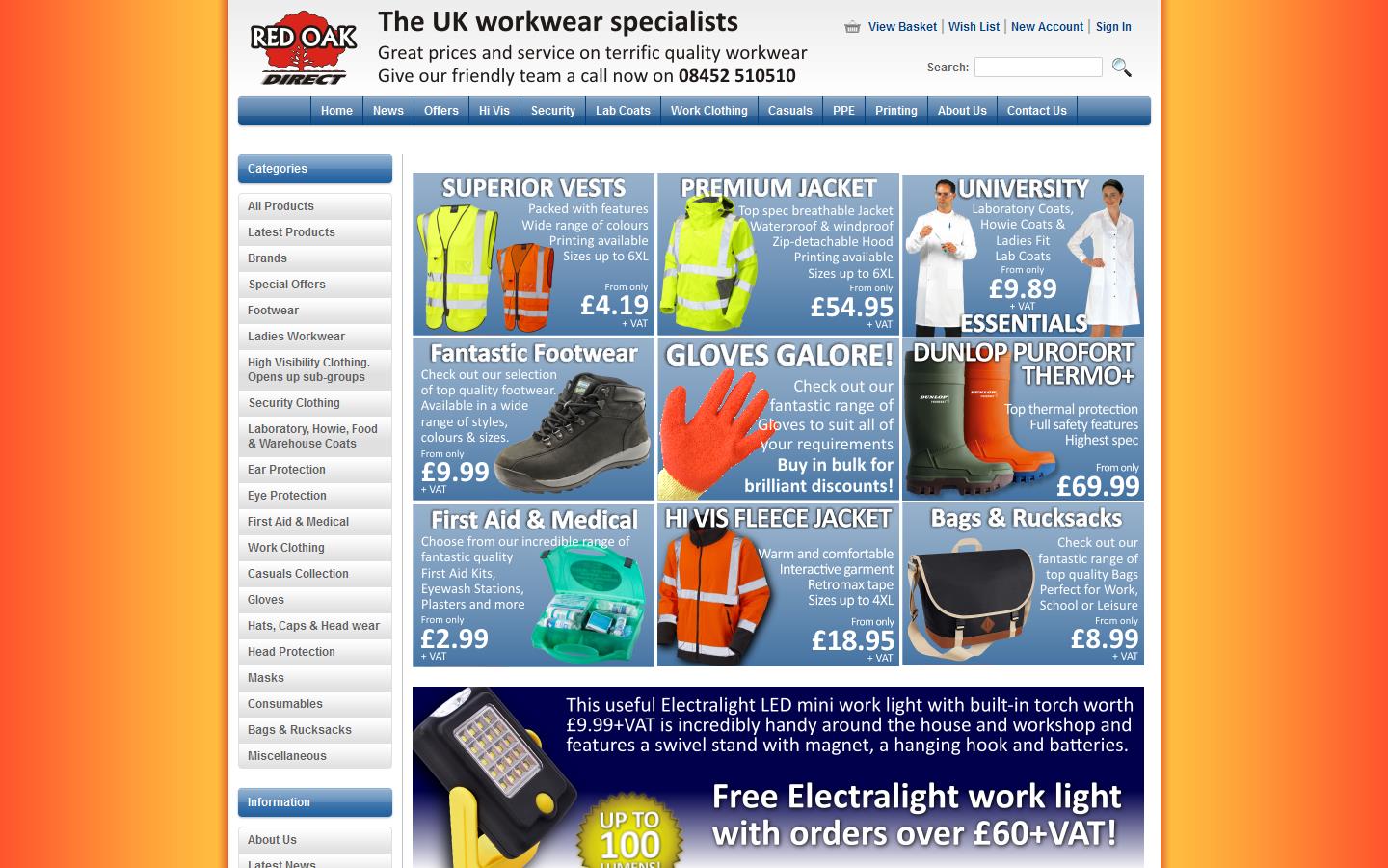 Red Oak Direct Ltd Website