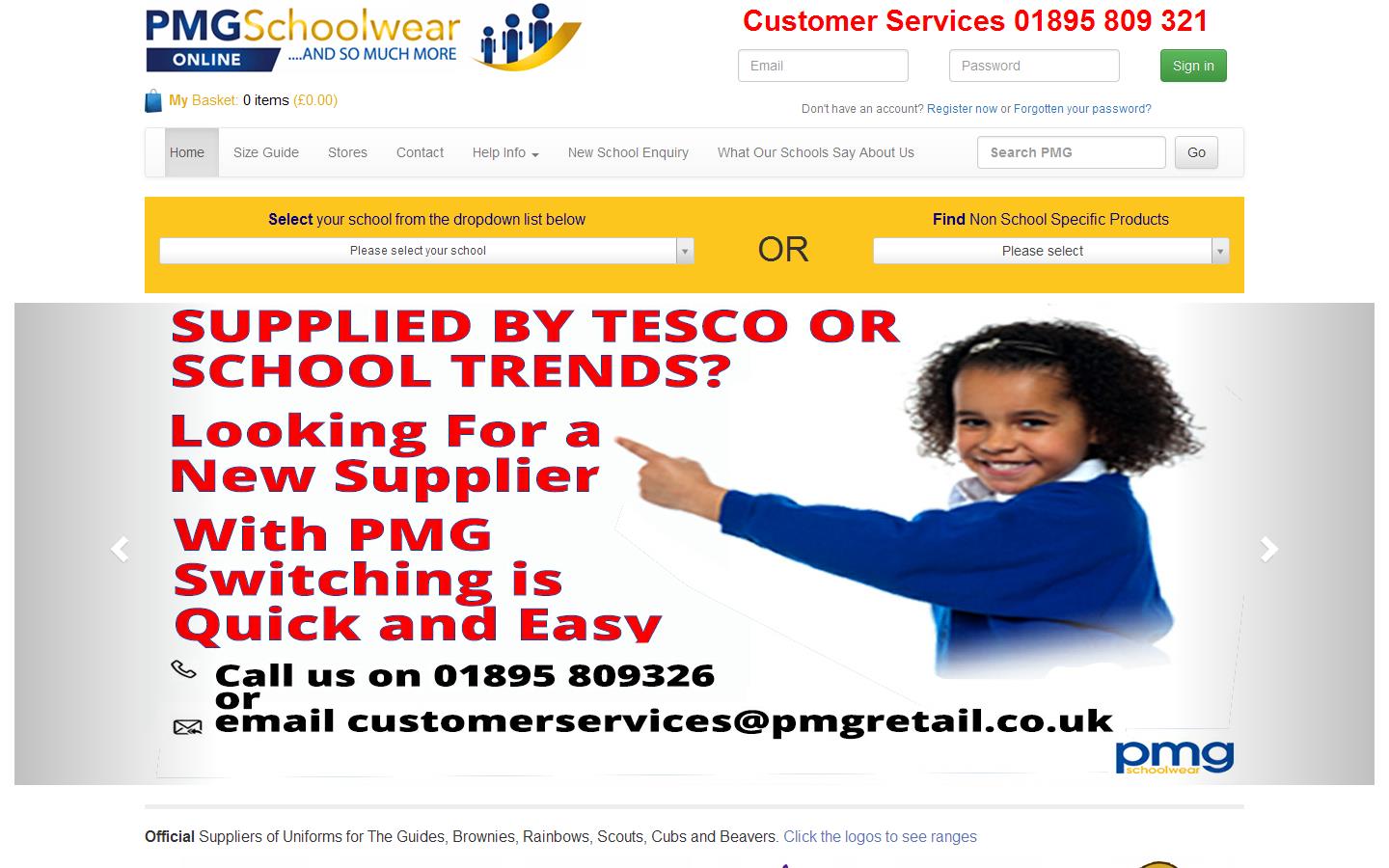 P M G Retail Online Website