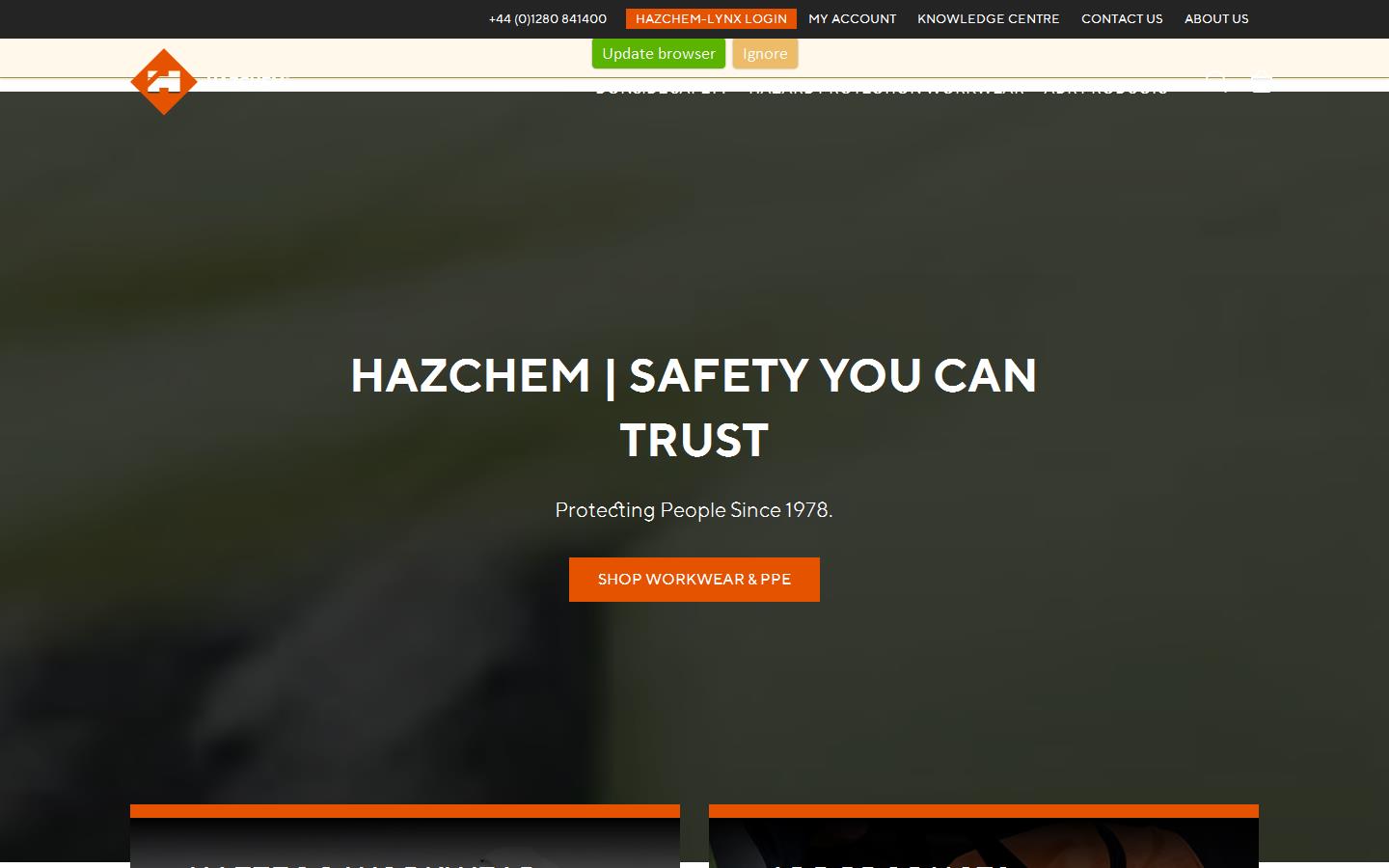 Hazchem Safety Ltd Website
