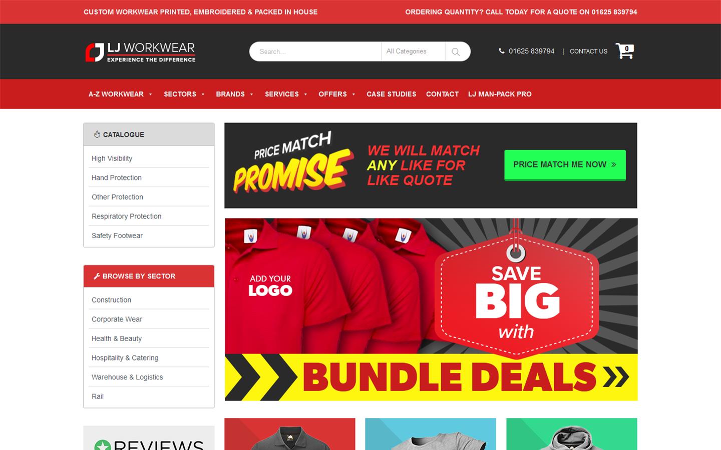 L & J Workwear Website