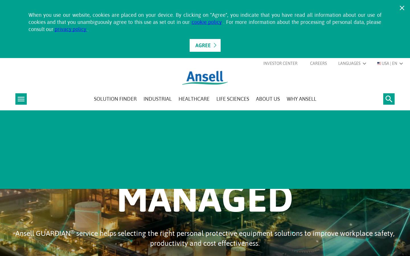 Ansell Microgard Ltd Website