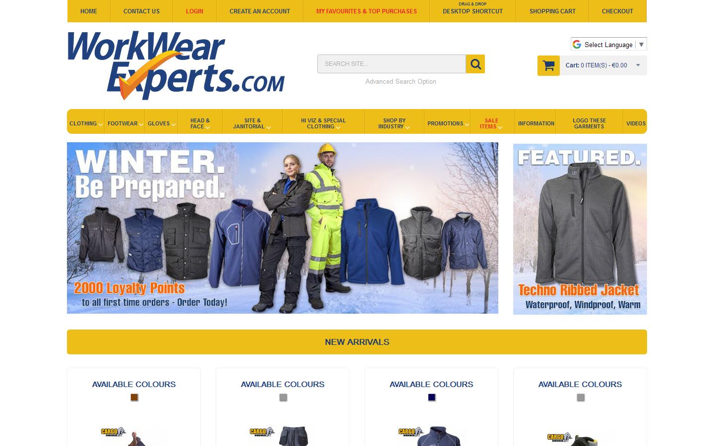 workwearexperts.com Website