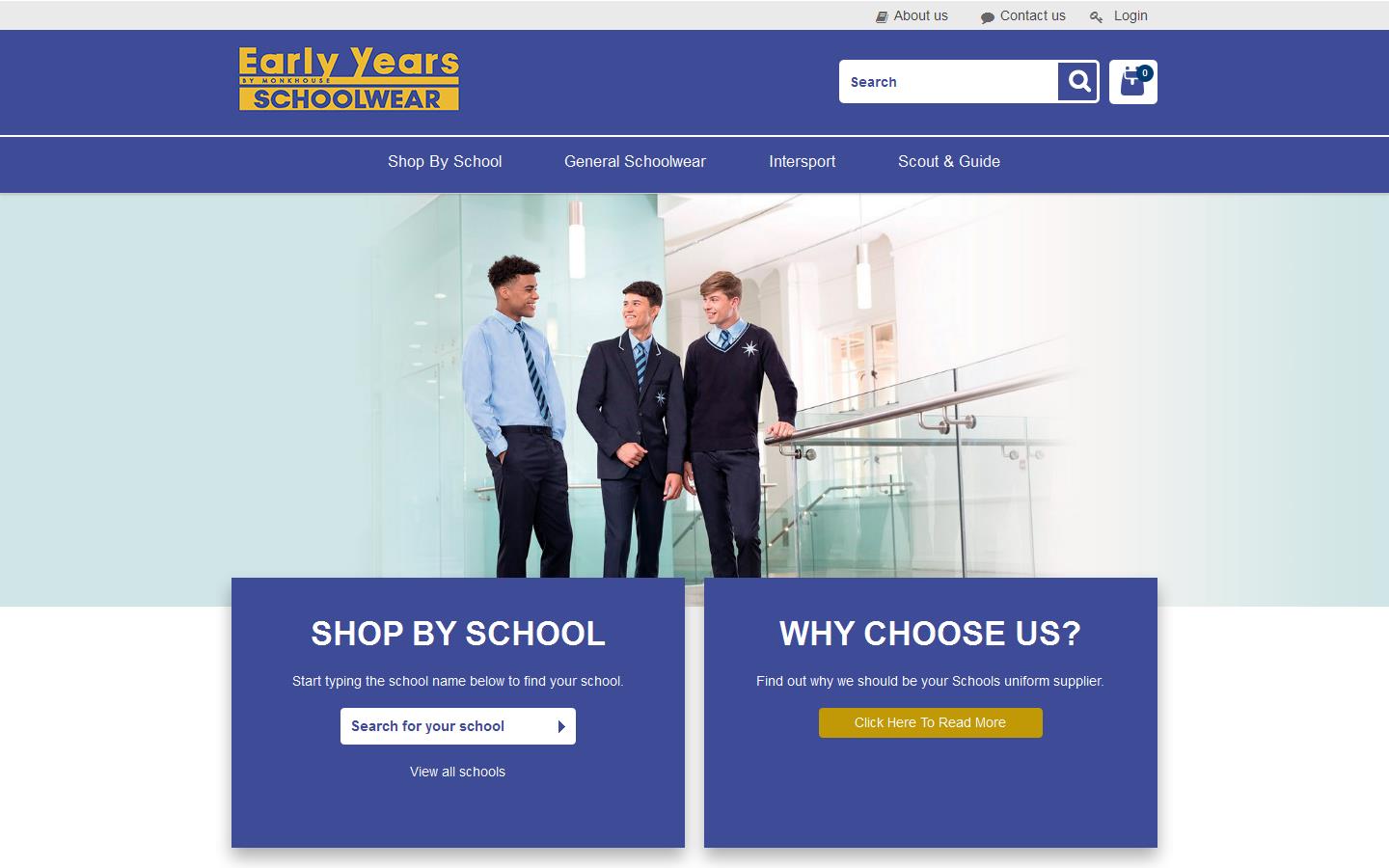 Early Years Schoolwear Website