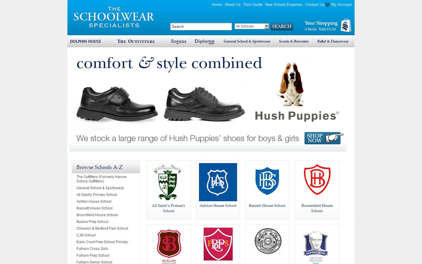 Sogans School & College Outfitters Website