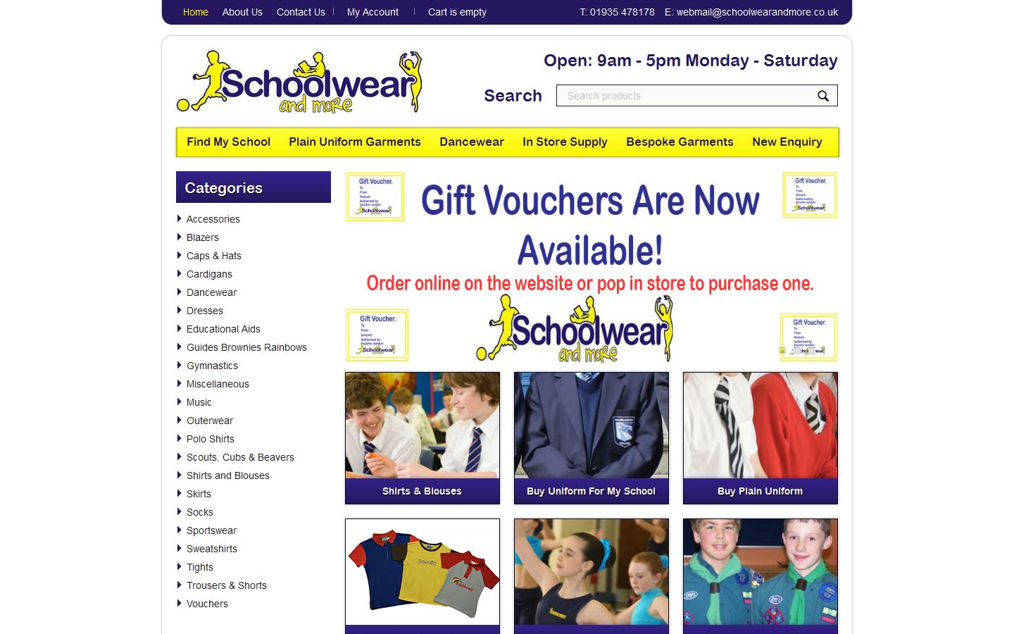 Schoolwear & More Website