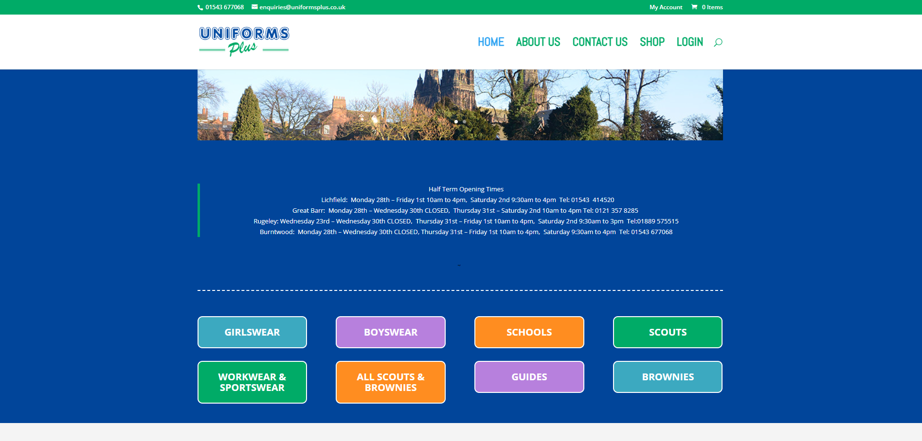 Uniforms Plus Ltd Website