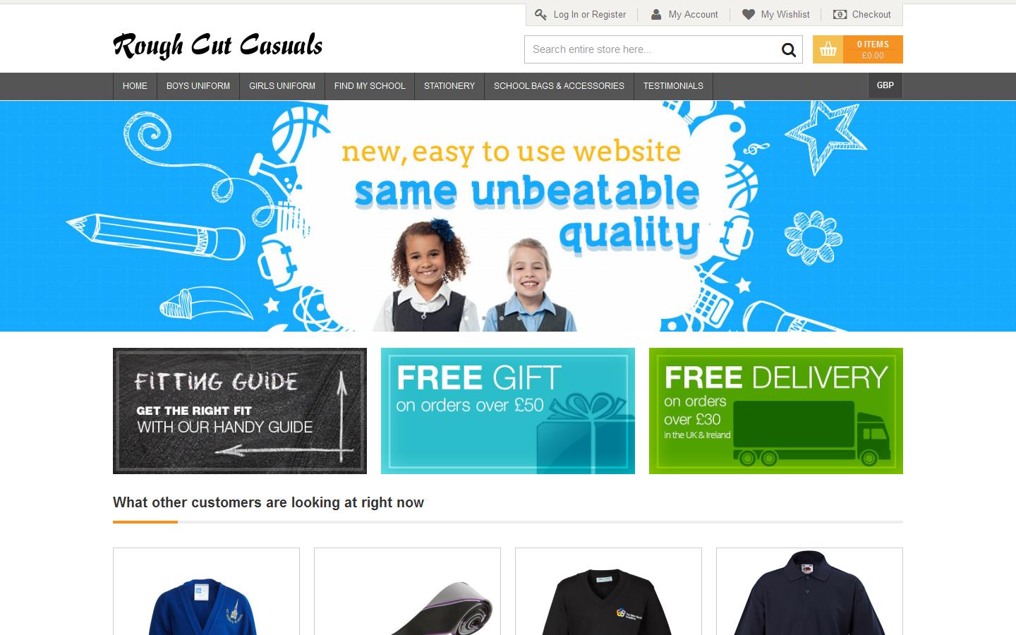 Rough Cut Casuals Website