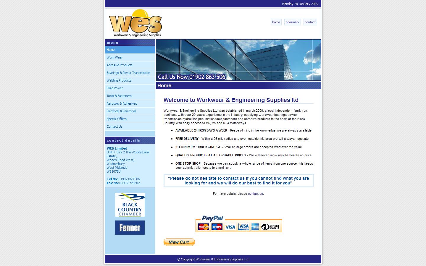 Workwear & Engineering Supplies Ltd Website