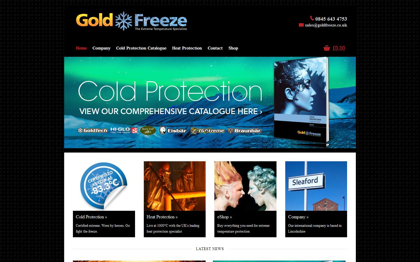 Goldfreeze Website