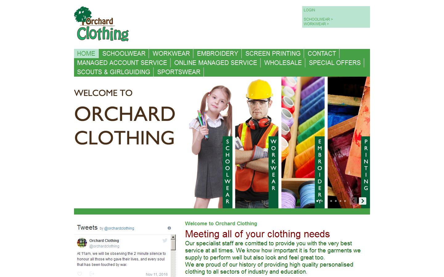 Orchard Clothing Website