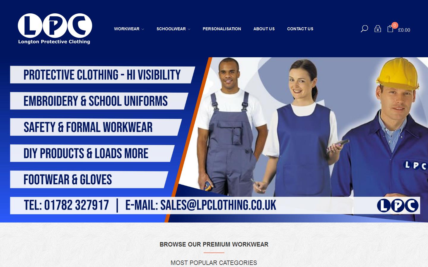 Longton Protective Clothing Website