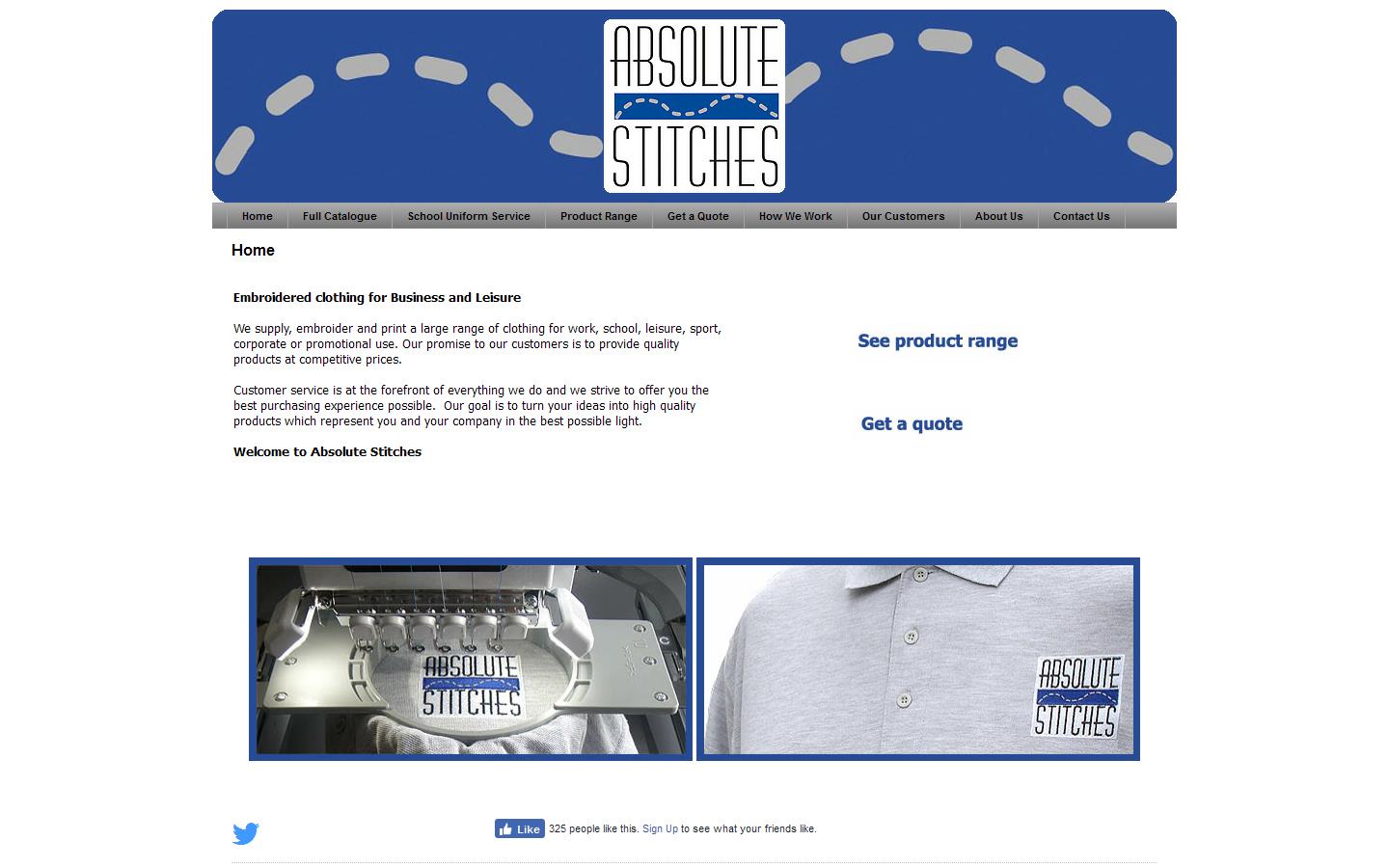 Absolute Stitches Website