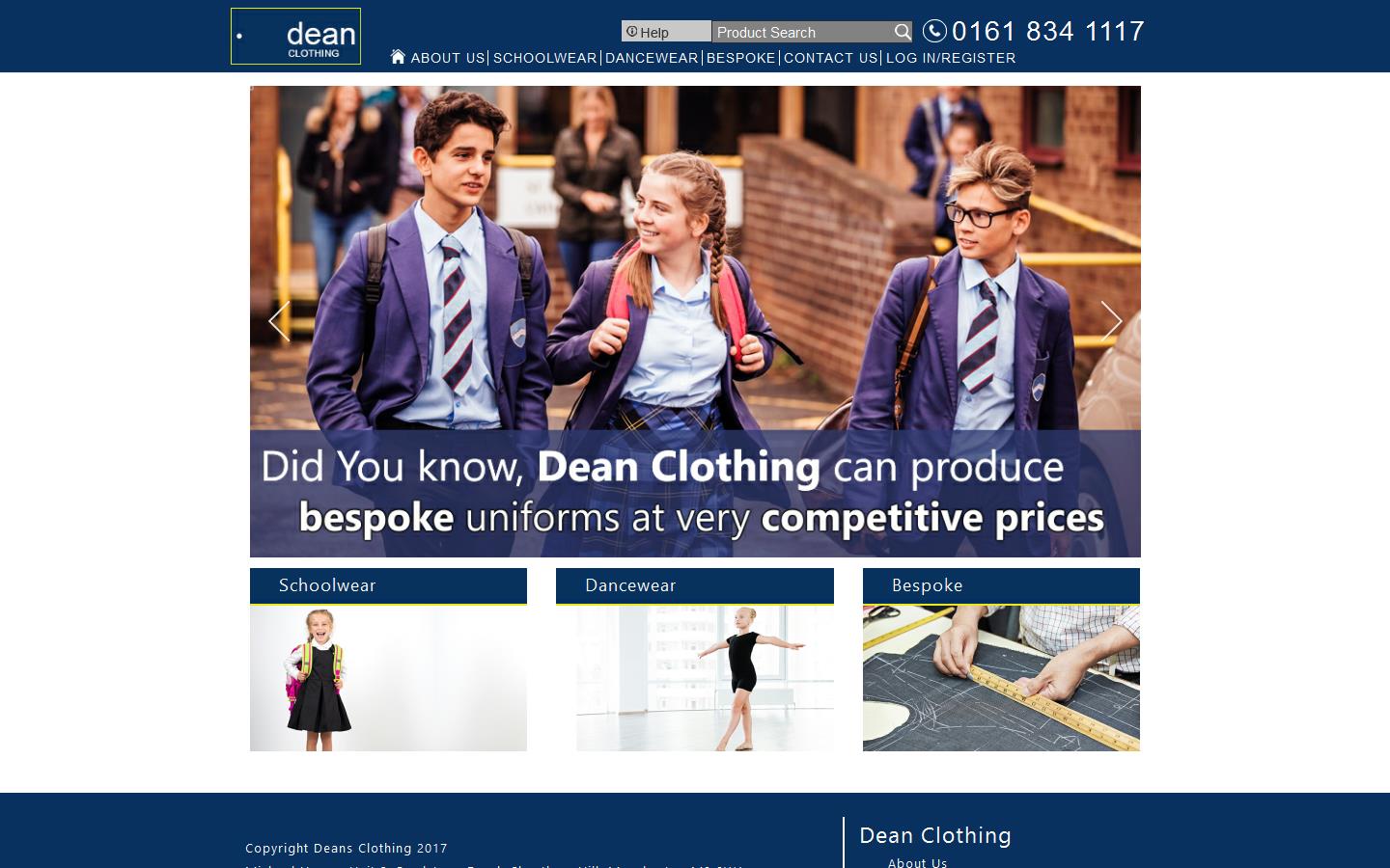 Dean Clothing Website