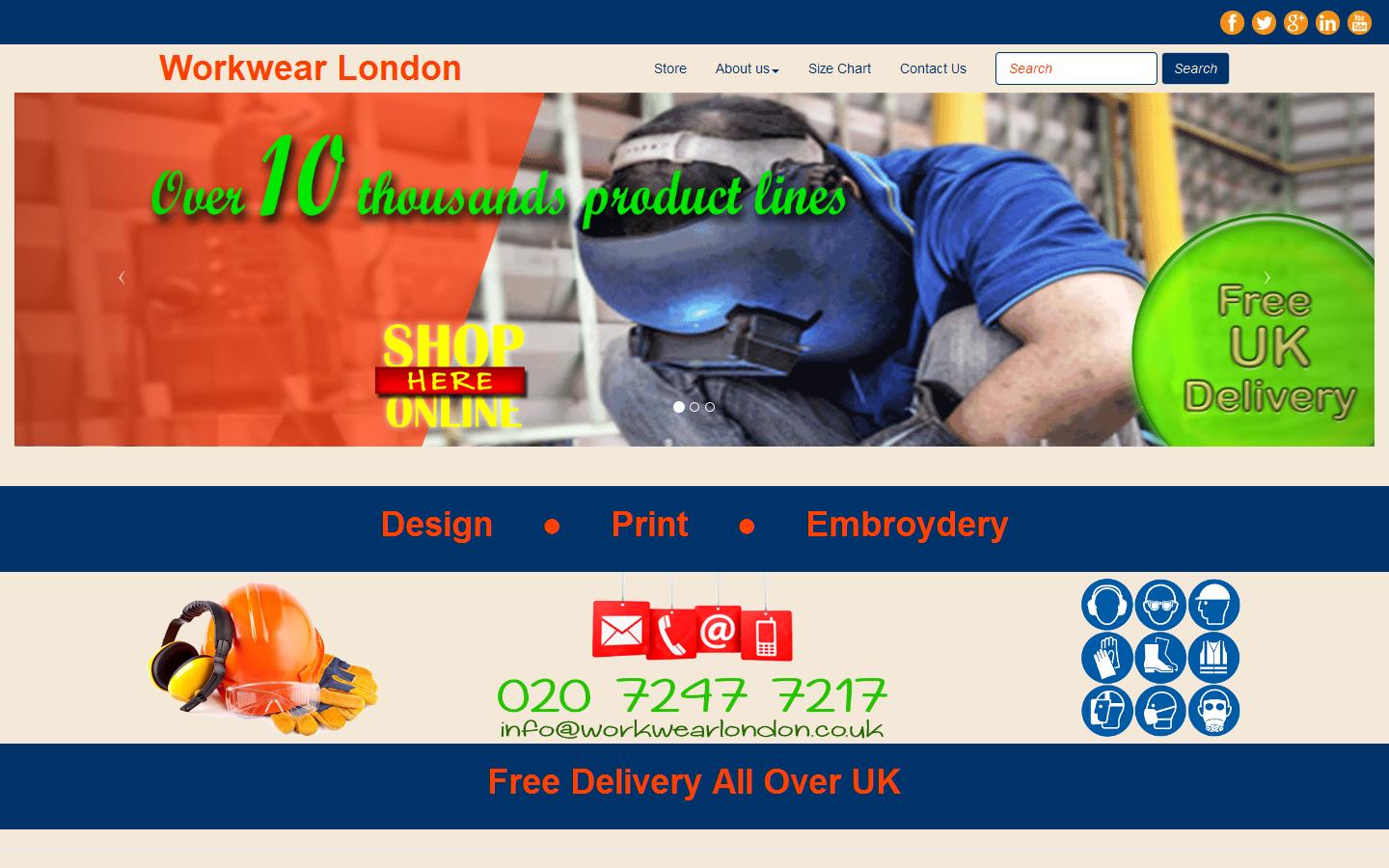 Workwear London Website