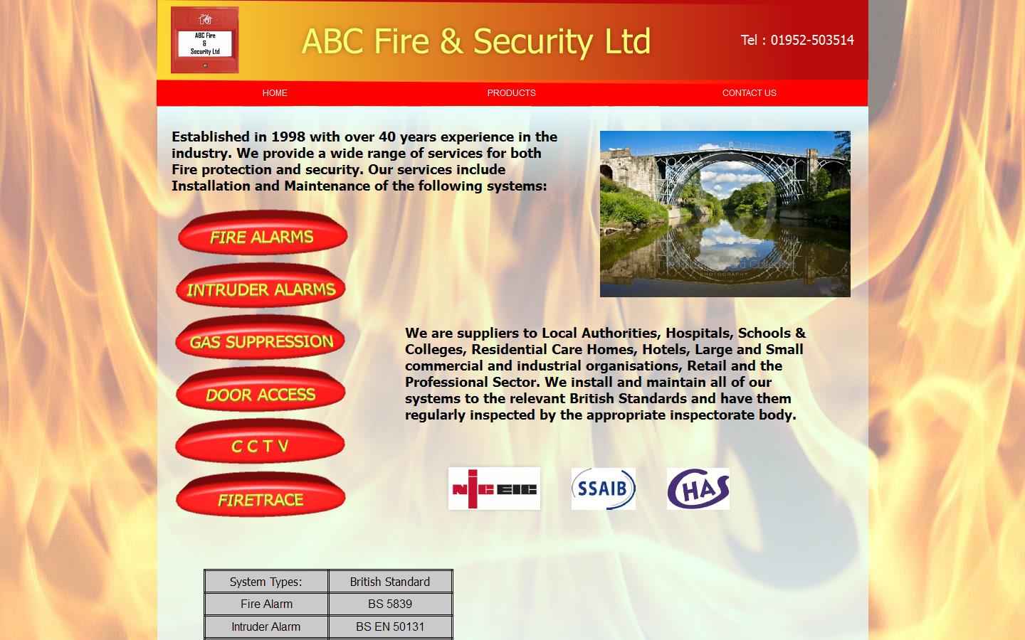ABC Fire & Security Ltd Website