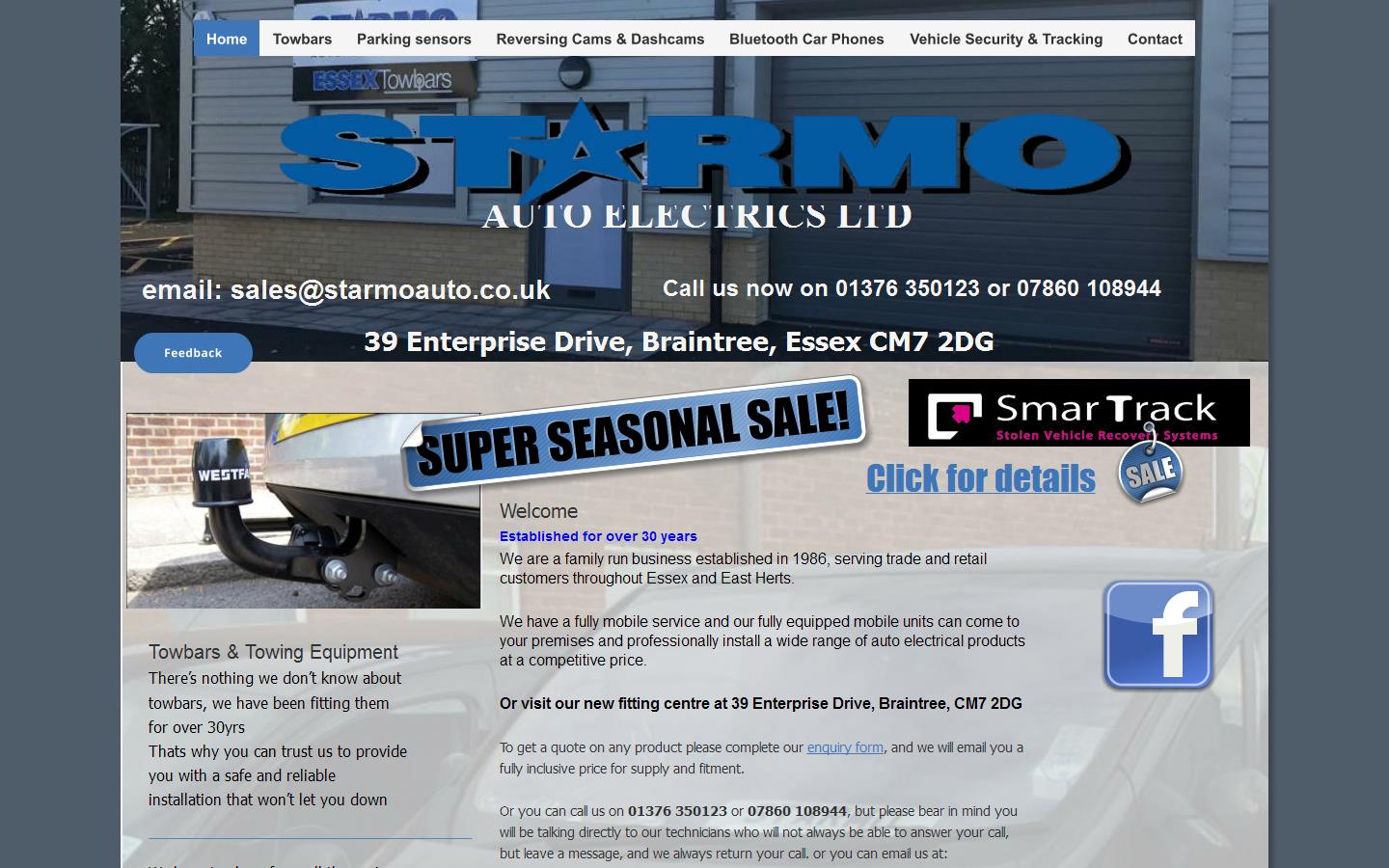 Starmo Auto Electrics Ltd Website