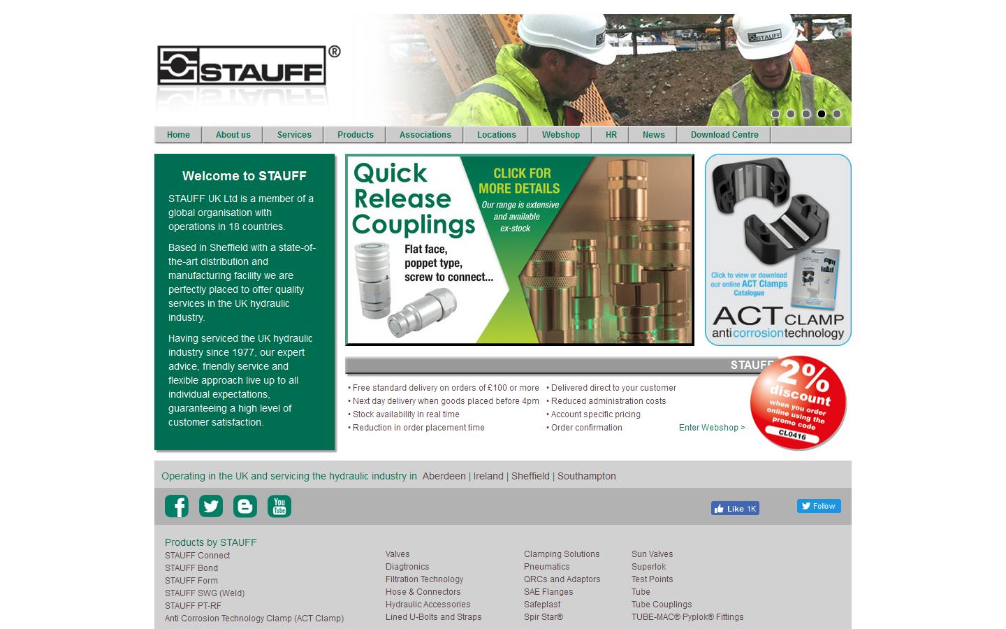 Stauff UK Ltd Website