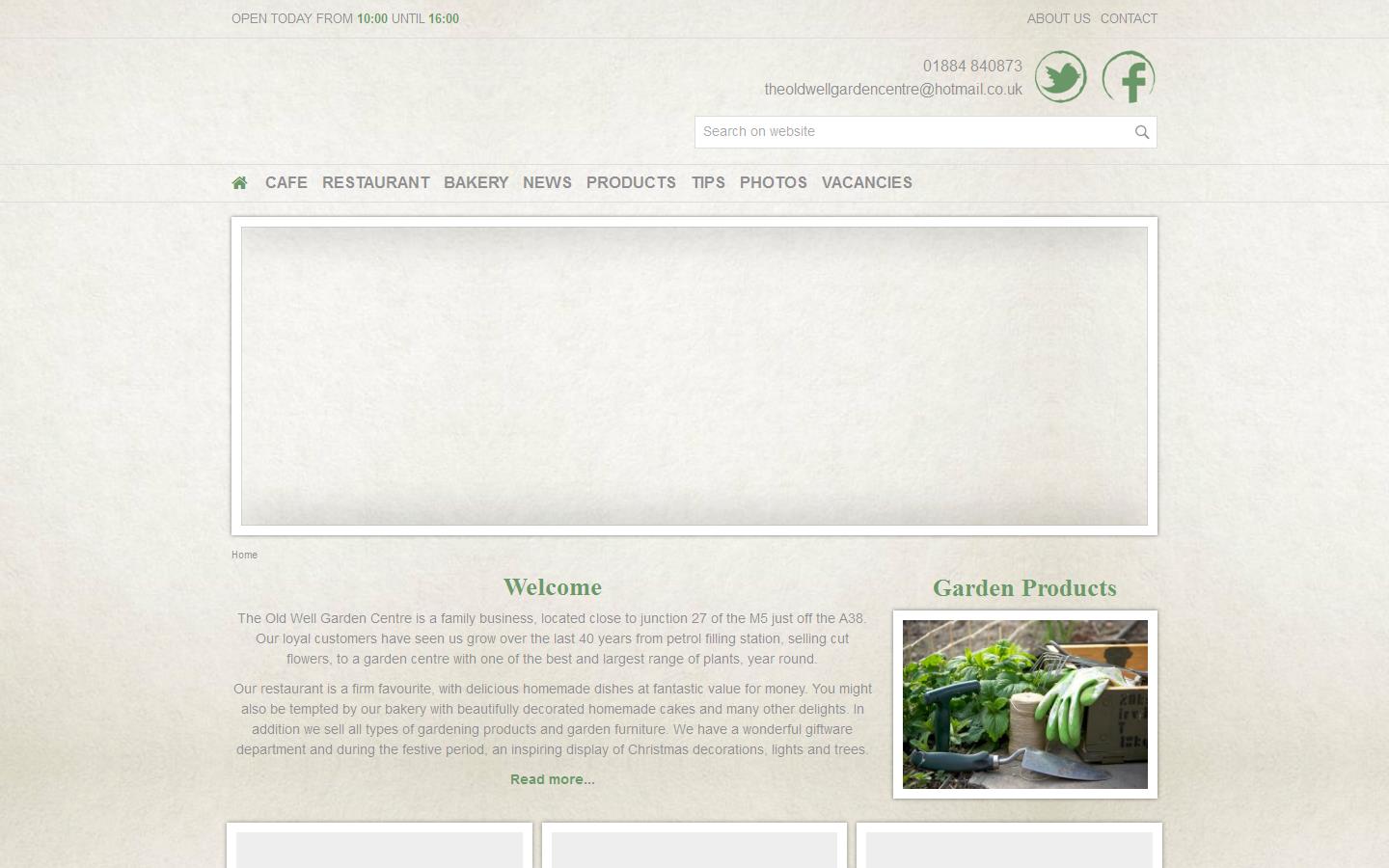The Old Well Garden Centre Website