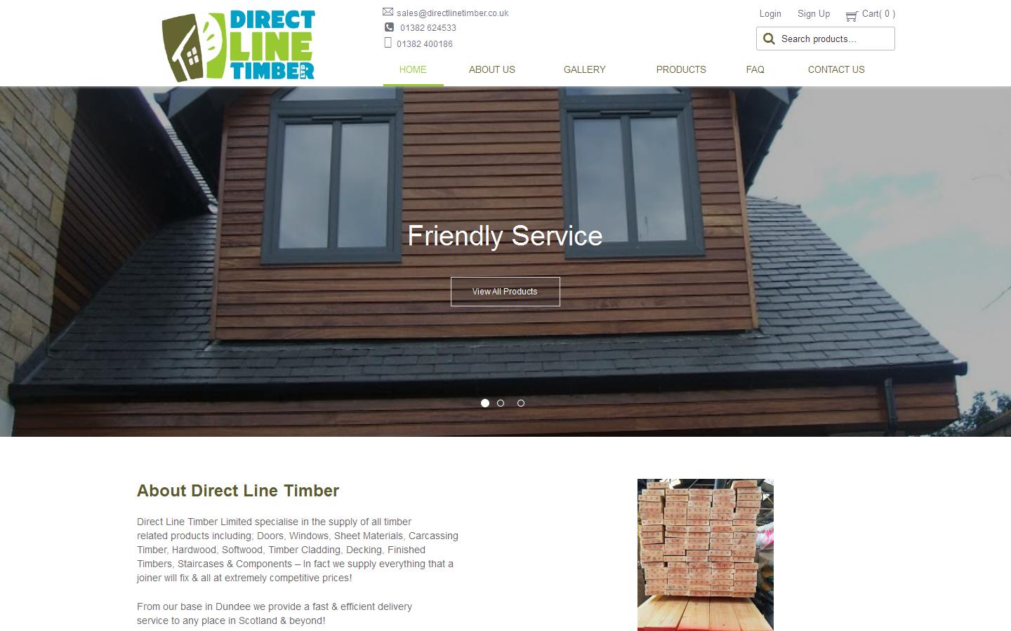 Direct Line Timber Website