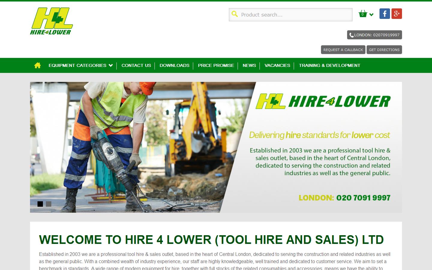 Hire 4 Lower Website