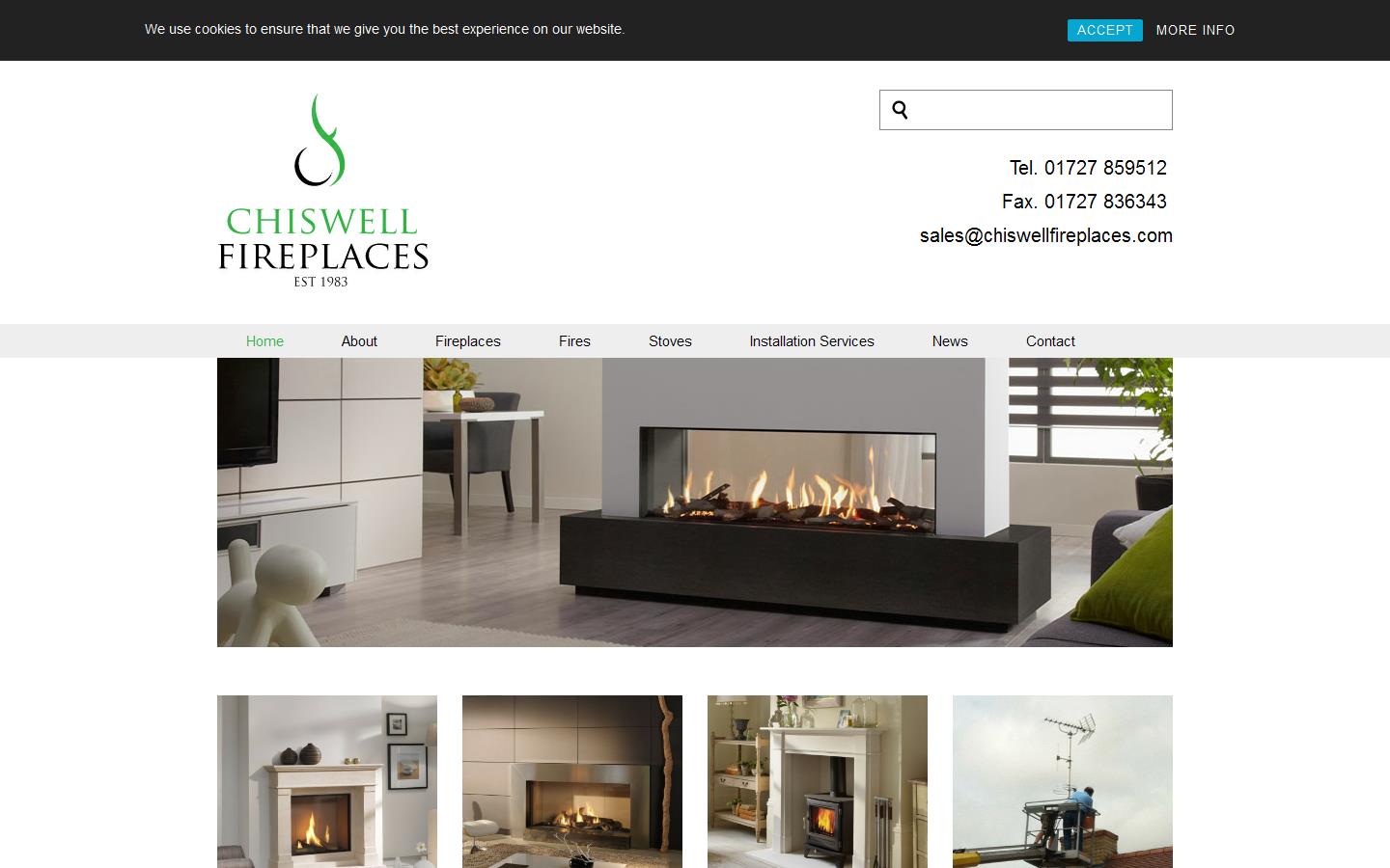 Chiswell Fireplaces Website