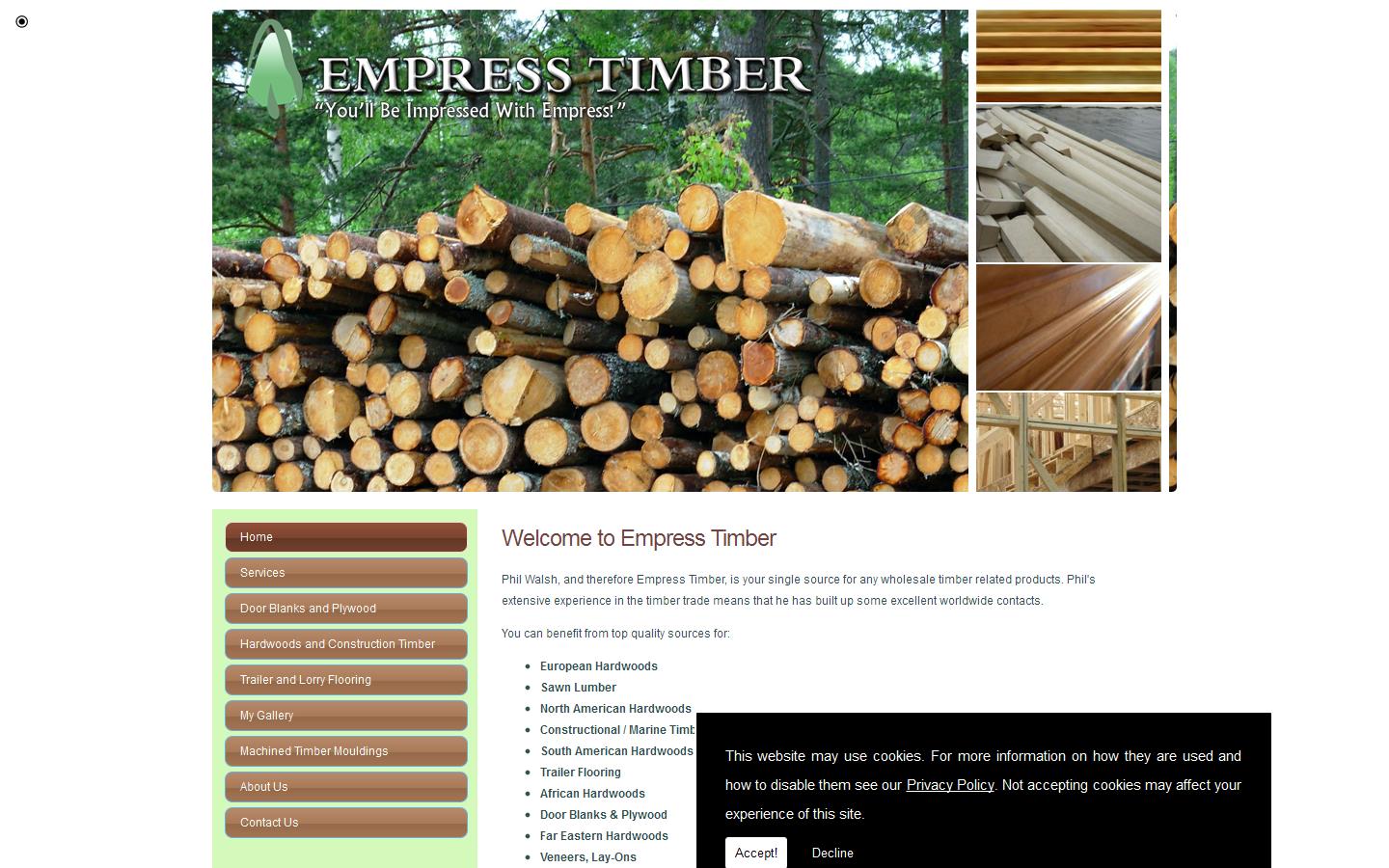 Empress Timber Website