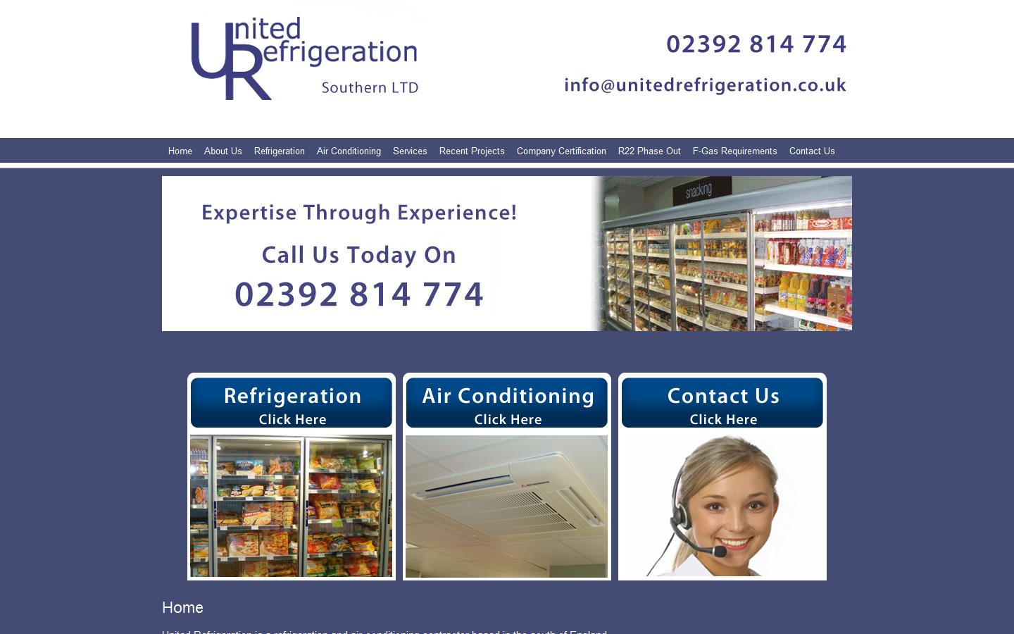 United Refrigeration Southern Ltd Website