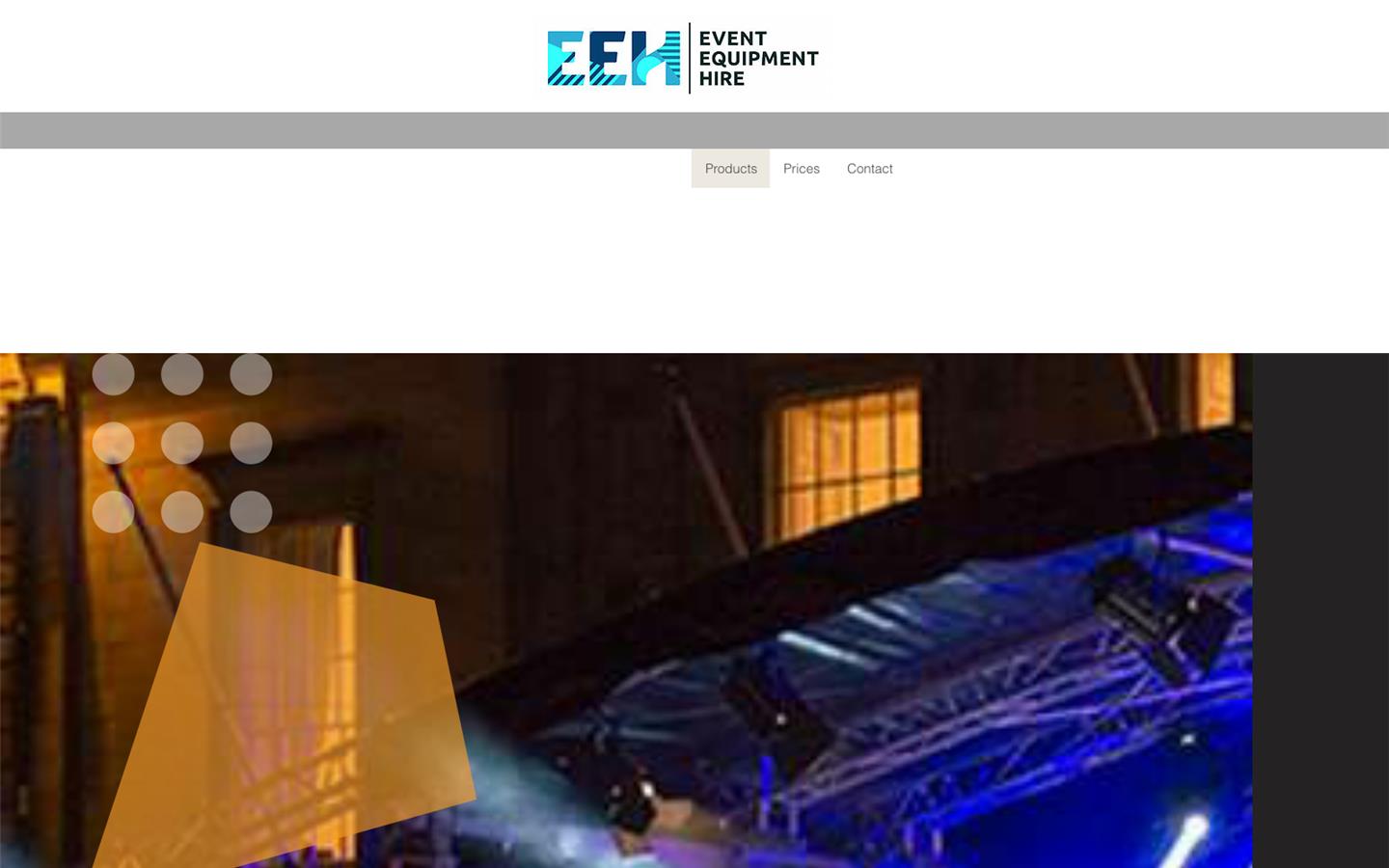 Event Equipment Hire Website