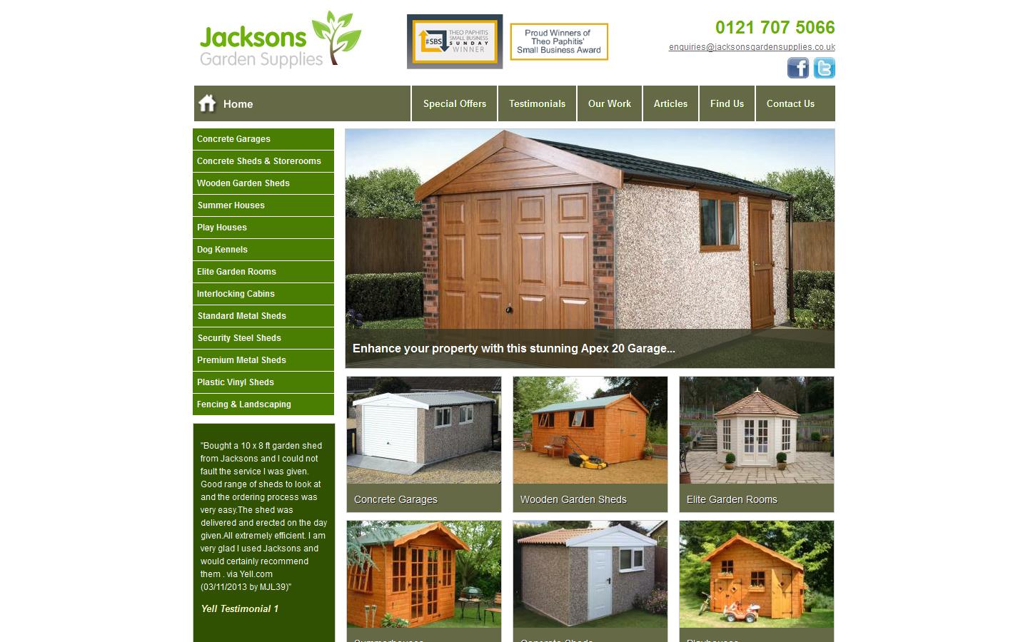 Jacksons Garden Supplies Website