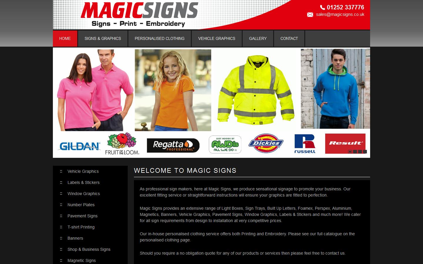 Magic Signs Website