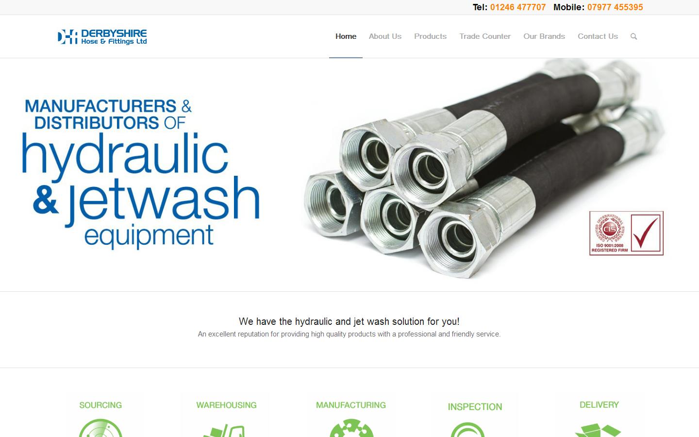 Derbyshire Hose & Fitting Ltd Website