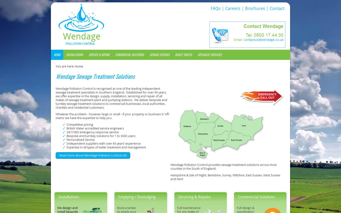 Wendage Pollution Control Website