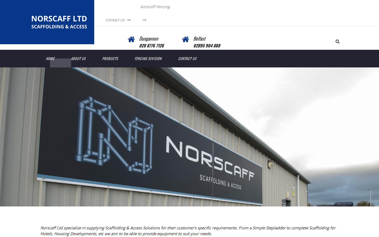 Norscaff Ltd Website