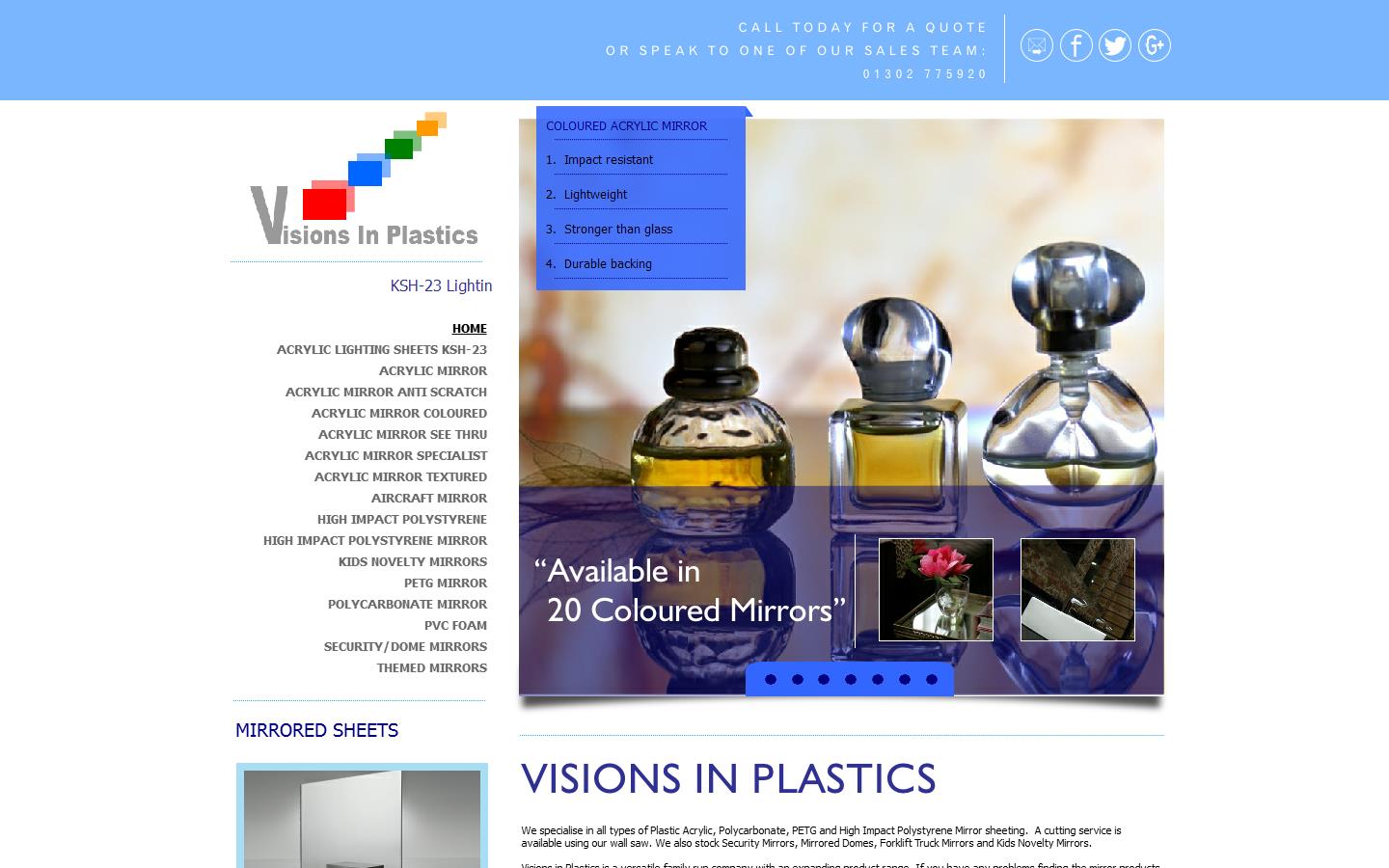 Visions in Plastics Website