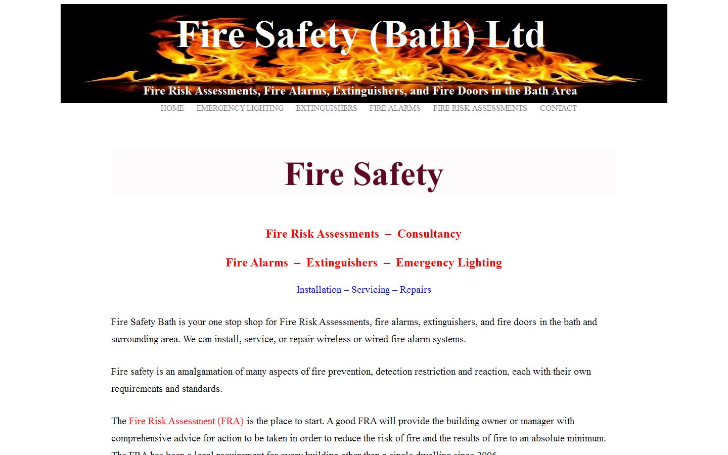 Fire Safety Bath Ltd Website