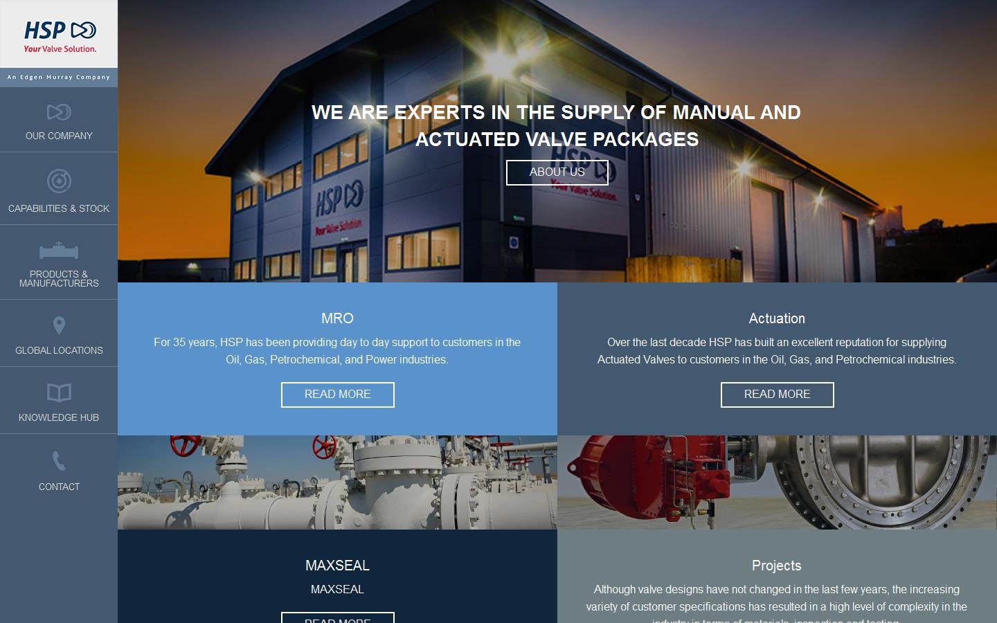 H S P Valves Website