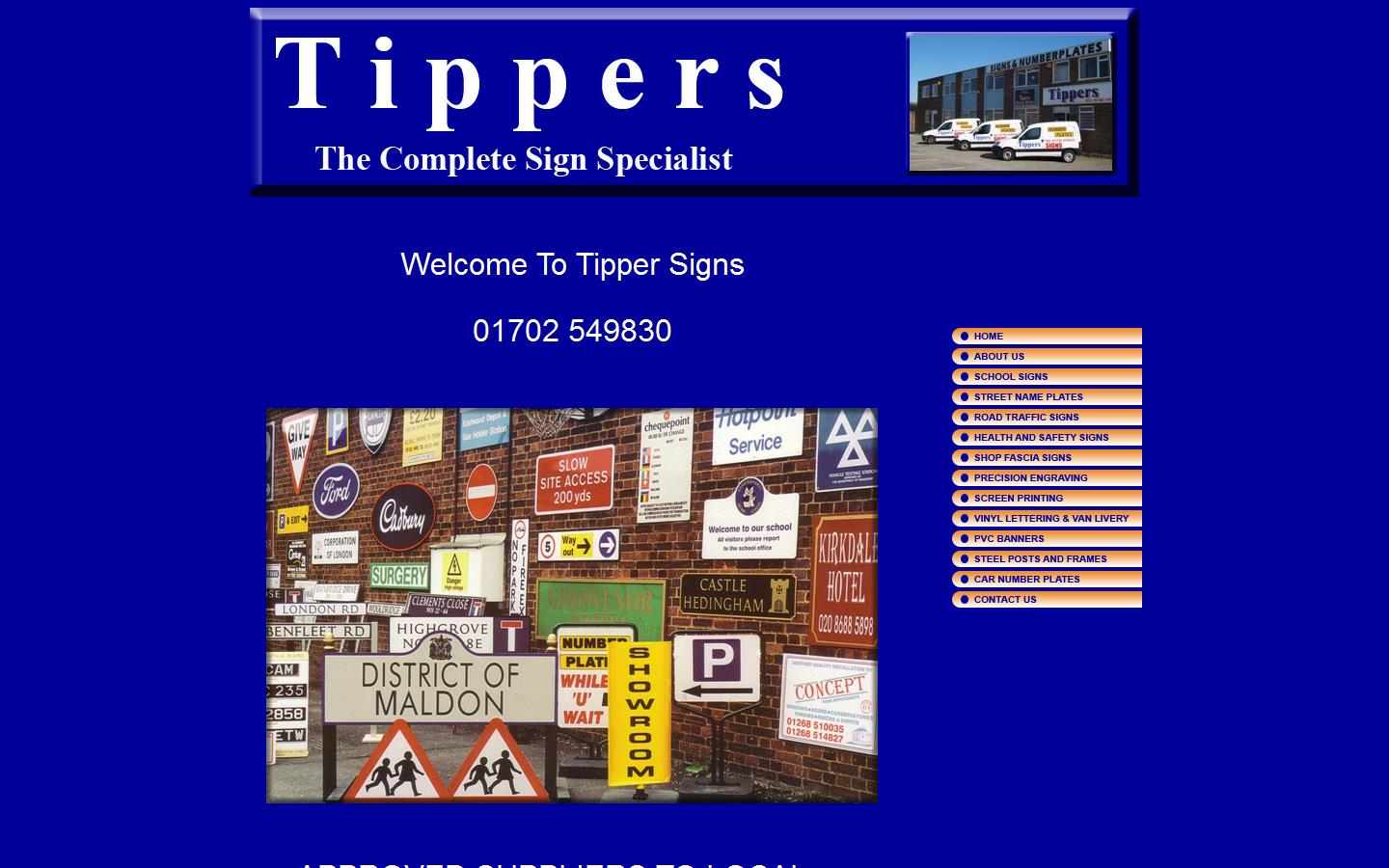 Peter Tipper Signs & Plates Ltd Website