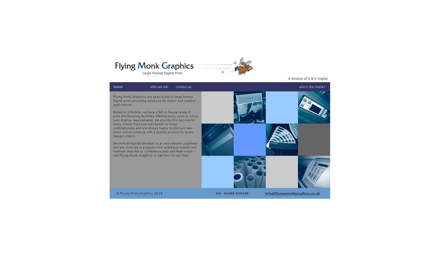 Flying Monk Graphics Website