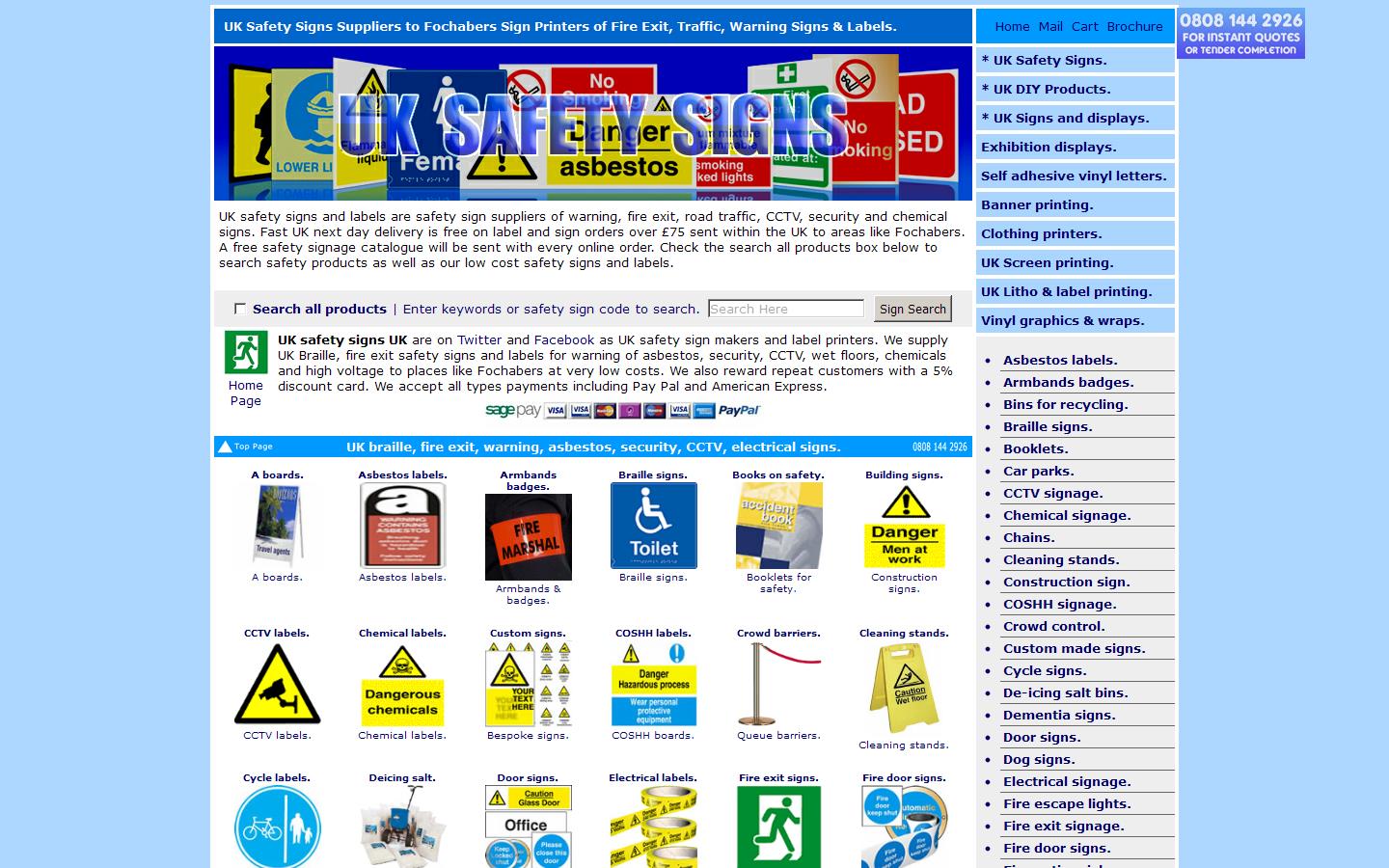 UK Safety Signs Website