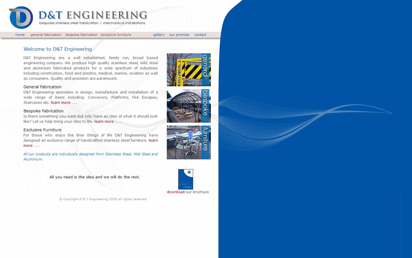 D & T Engineering Website