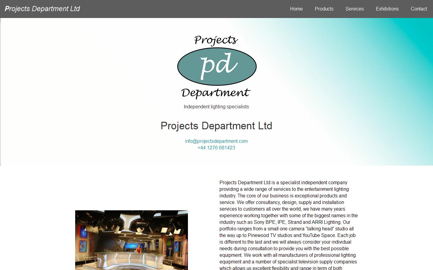 Projects Department Ltd Website
