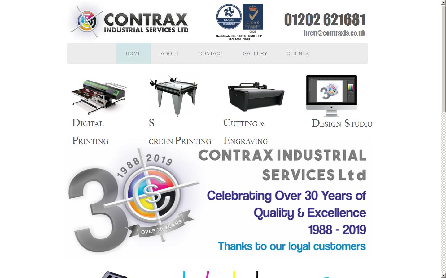 Contrax Industrial Services Website