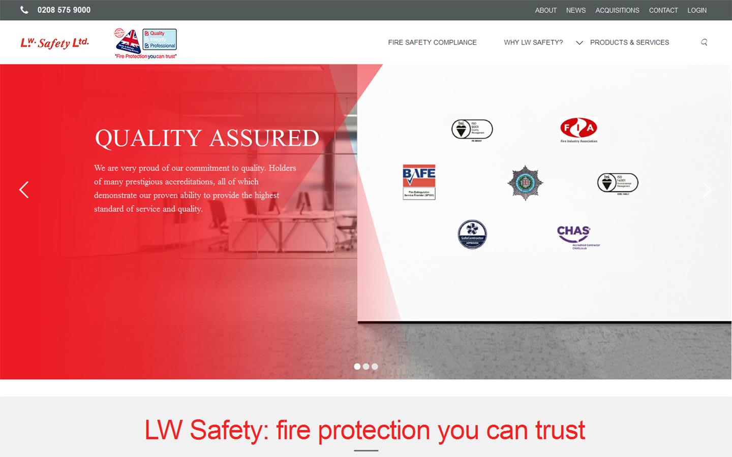 L W Safety Ltd Website