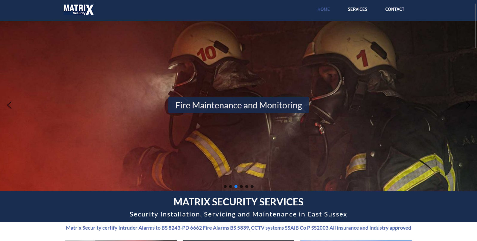 Matrix Security Services Ltd  Website