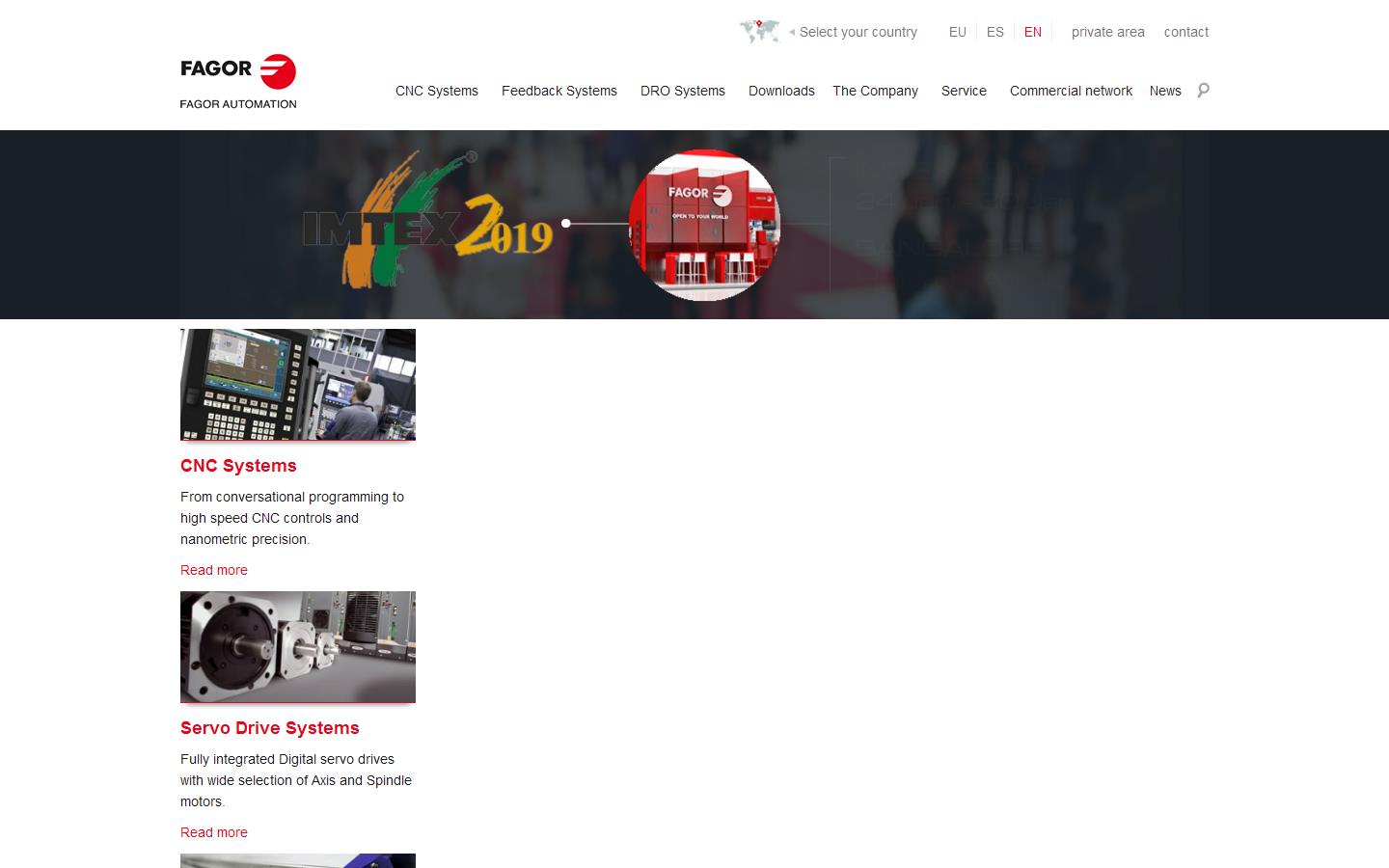 Fagor Automation UK Ltd Website