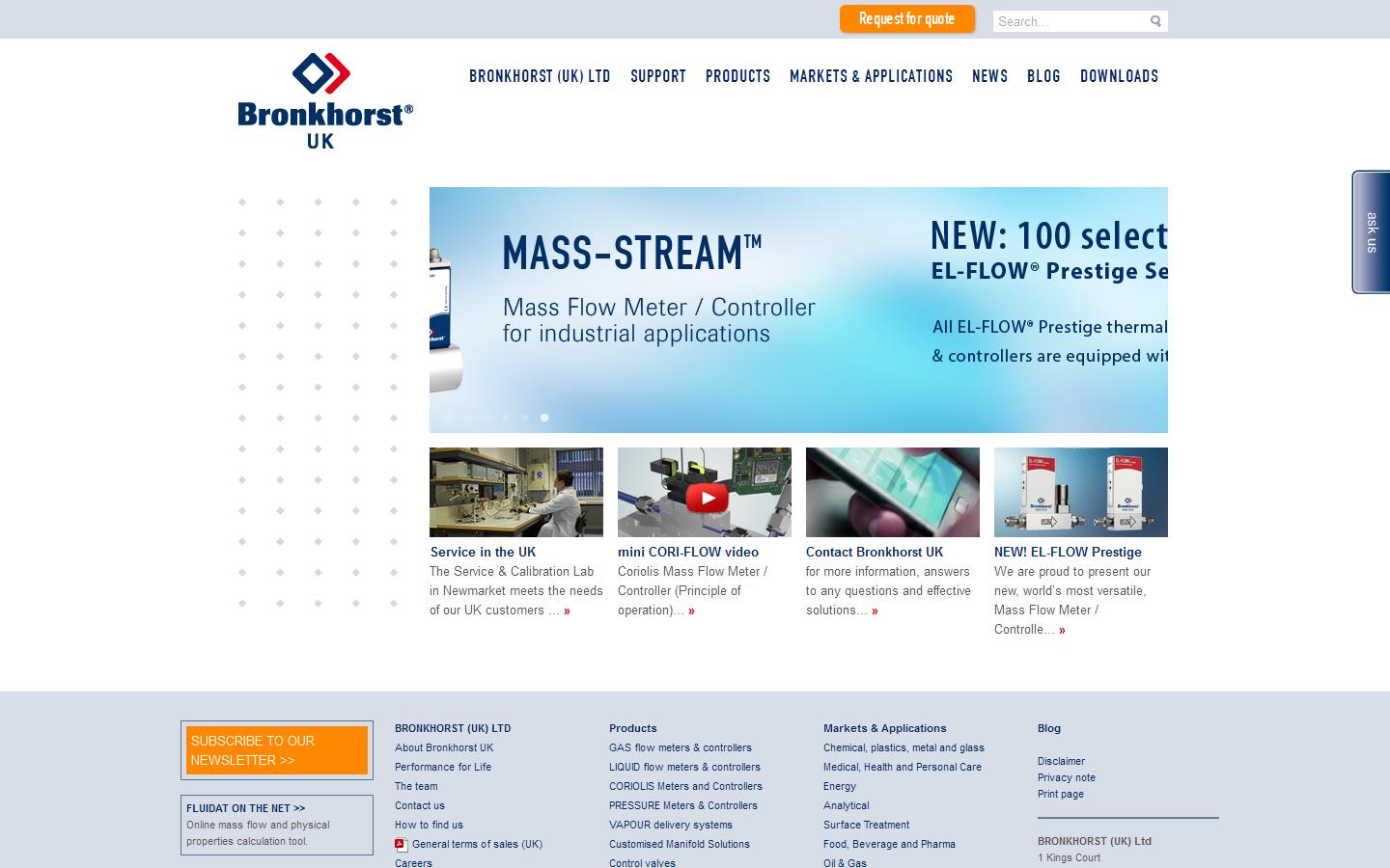 Bronkhorst UK Website