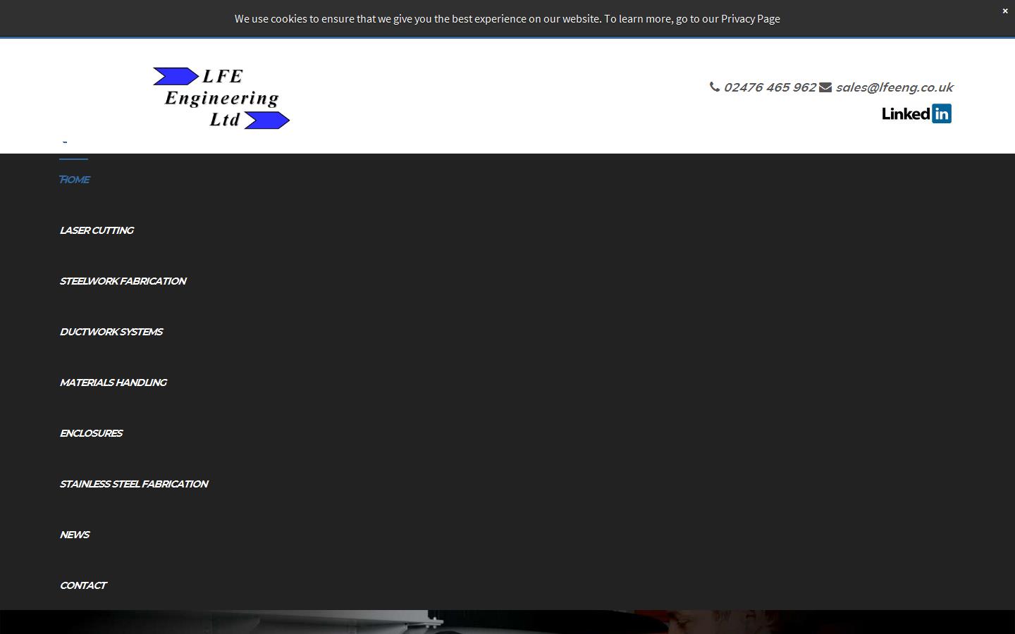 LFE Engineering Ltd Website